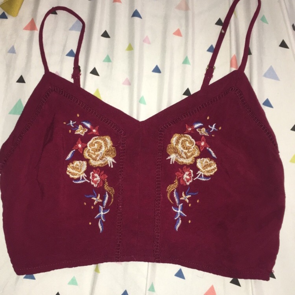 Burgundy/maroon cami top